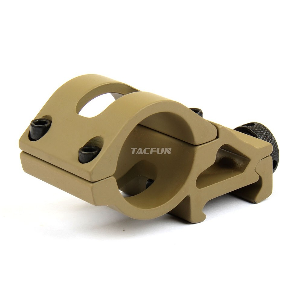 Tactical 45 Degree Offset 1" Flashlight Picatinny Light Laser Mount