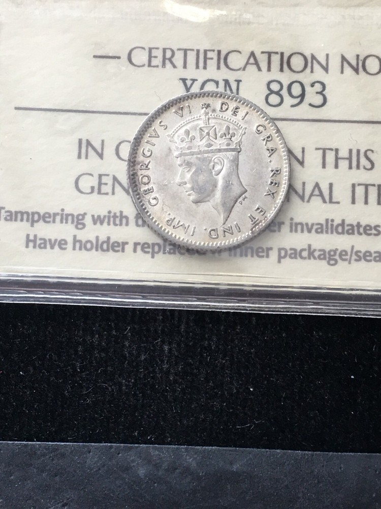 1940c, ICCS Graded Newfoundland, Five Cent, **EF-45**