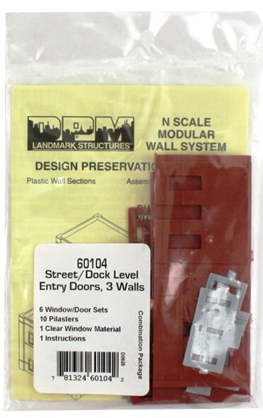 N Scale -3 Street Level & Dock Level Entrys "Modular System" DPM-60104