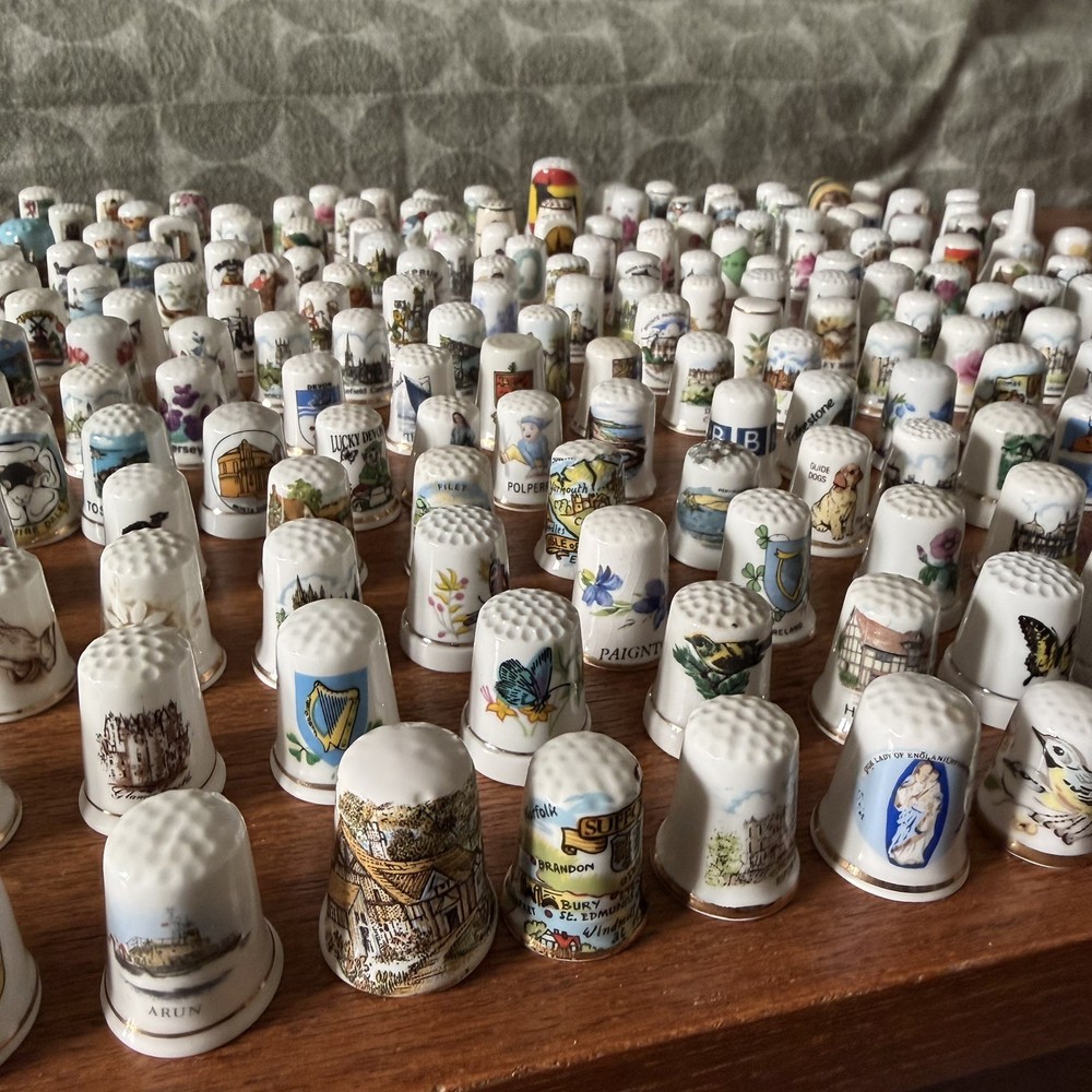 Large Thimble Collection - Over 250 Pieces