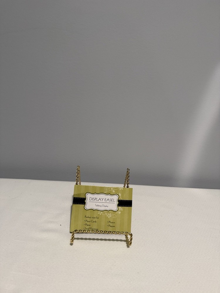 Display Easle Gold New
