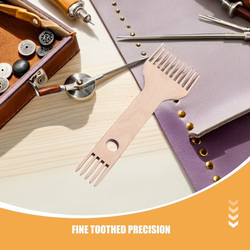 2 Pcs Loom Set Tapestry Weaving Comb Double-ended Knitting Machine