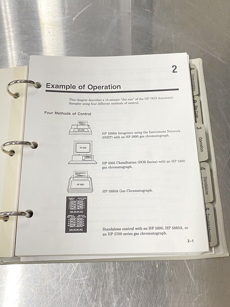 Hewlett Packard HP 7673 Automatic Sampler - Users Guide / Instruction Manual