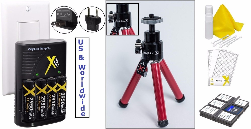 8pcs Super Saving Accessory Kit Sony DSC-W7 DSC-S500