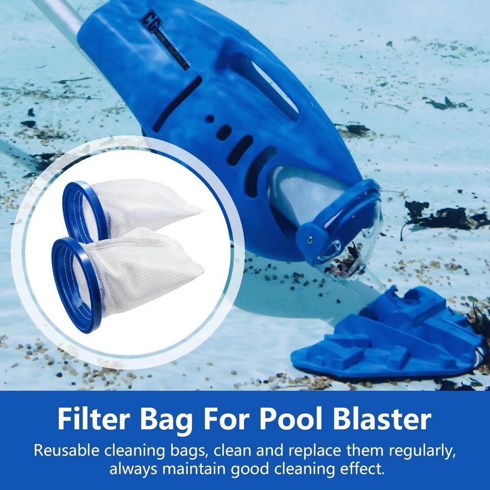 2-Pack Pool Vacuum Cleaner Reusable Filter Bag for Blaster Water Tech...