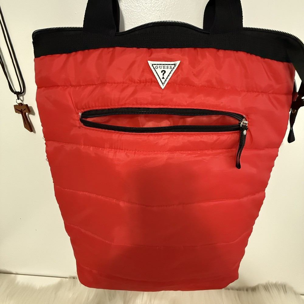 Guess Gym Bag Red Large
