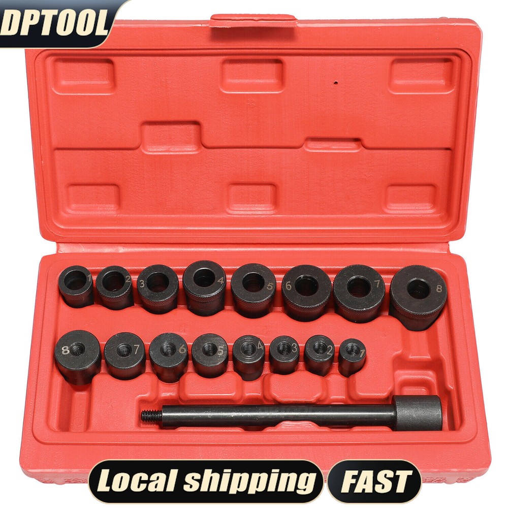 17pc Universal Clutch Aligning Alignment Tool Kit Car Pilot Bearing Set
