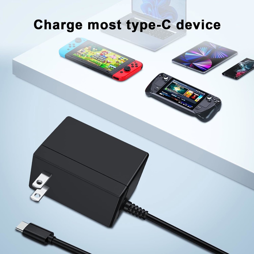 USB-C Type C Switch Charger Power Cable AC Adapter Plug For Nintendo Switch/Lite