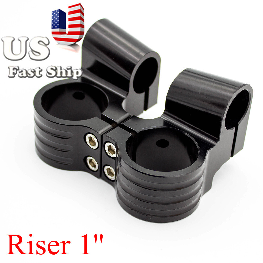 36mm Riser Motorcycle Universal Clip On Ons Fork Clamp Handle Bar Handlebars US