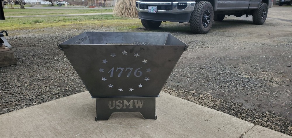 Custom Large Multi Design Fire Pit (Collapsible)