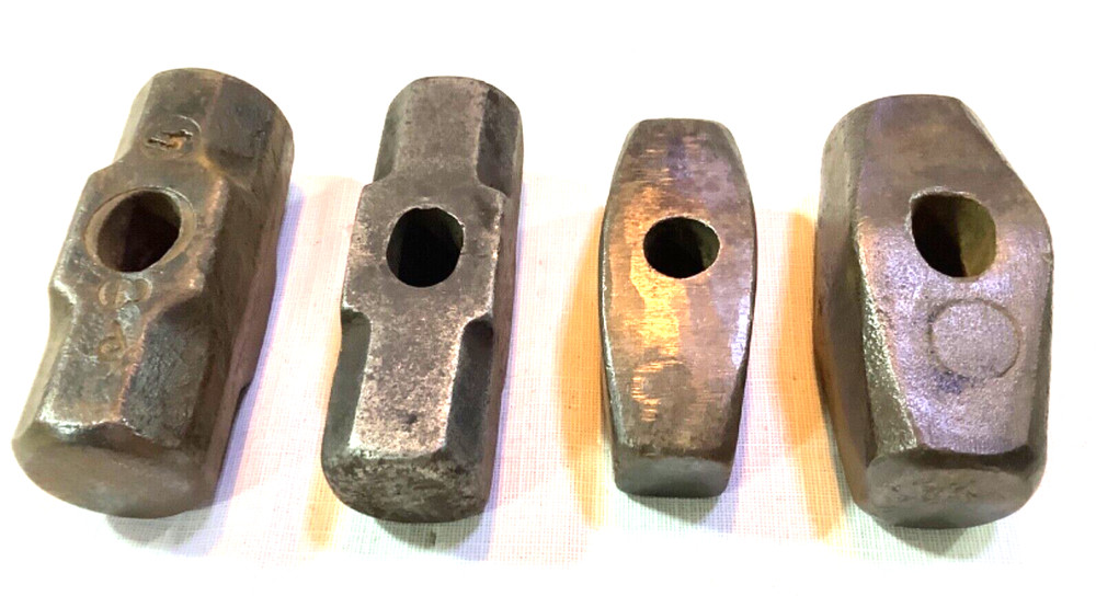 4 Blacksmith hammer heads