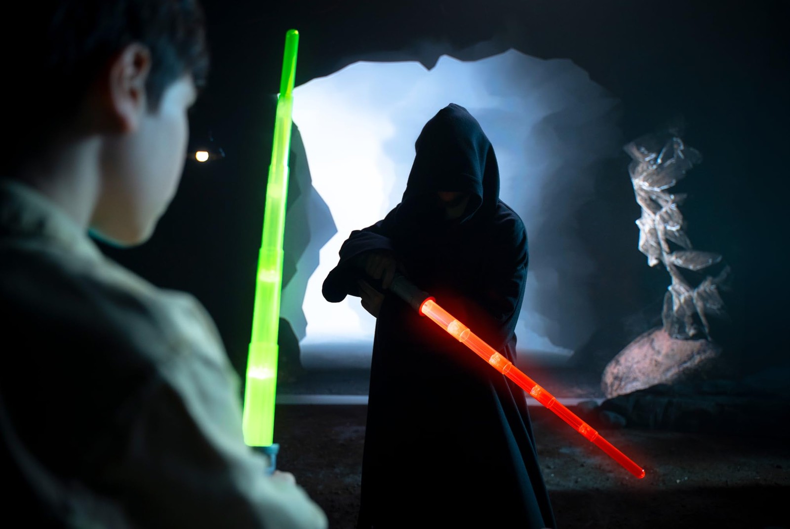 Power Saber Energy Blade Green First Ever Automatic Saber Auto Extending & Re...