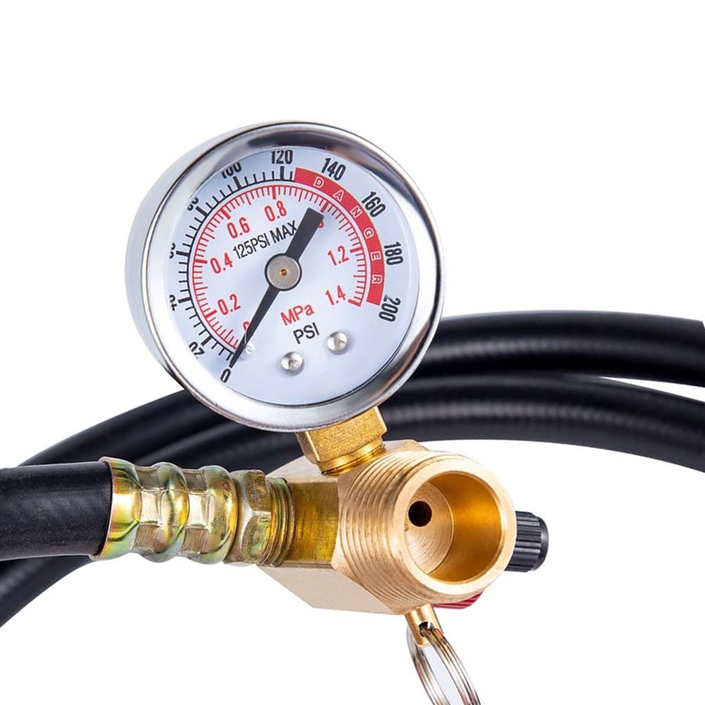 Air Tank Repair Kit Air Tank Valve Kit with Hose 1.6" Pressure Gauge FAST SHIP