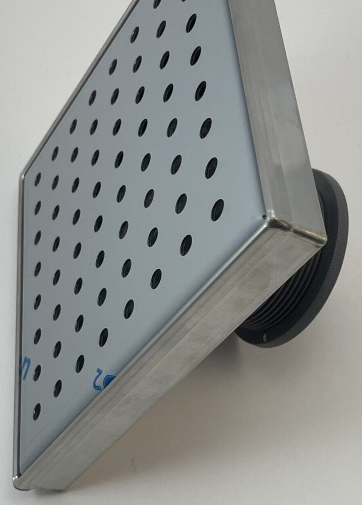 B&K 6? Zero Pattern Grating Square Model Shower Drain, Polished Chrome Open Box