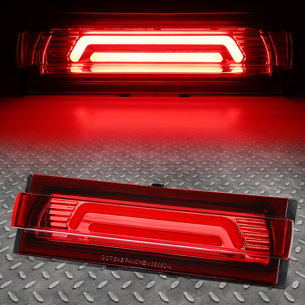 [3D LED BAR]FOR 91-96 CHEVY CORVETTE THIRD 3RD TAIL BRAKE LIGHT STOP LAMP RED