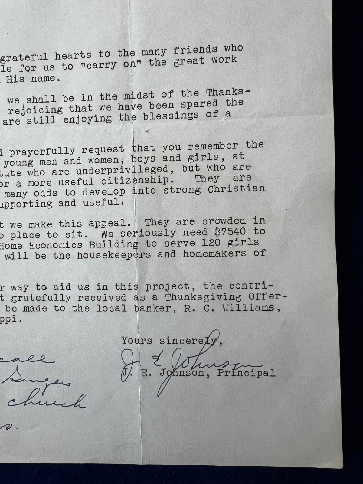 1941 African American Colored School Letter George Washington Carver Tuskegee