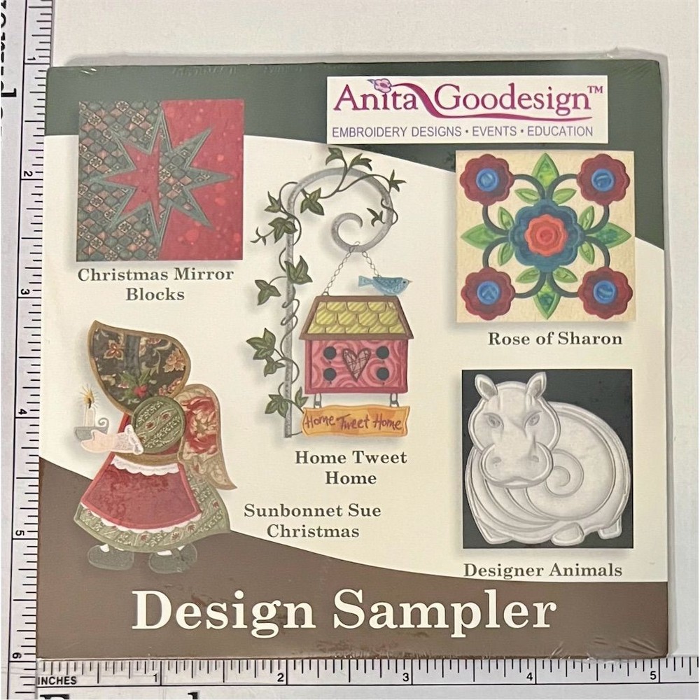 Anita Goodesign Embroidery Design Sampler CD