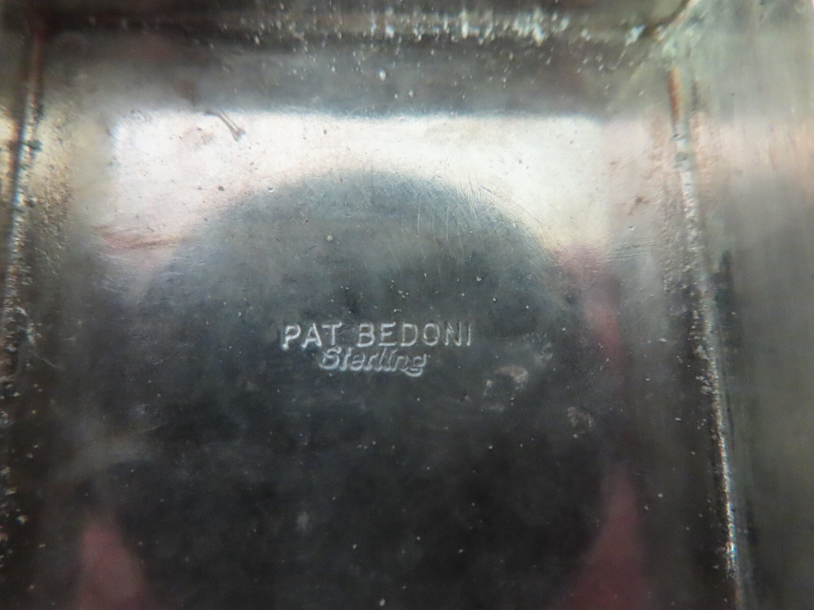 Vintage Pat Bedoni Sterling Silver .925 Navajo Trinket Box 51 grams 1.8 oz $550