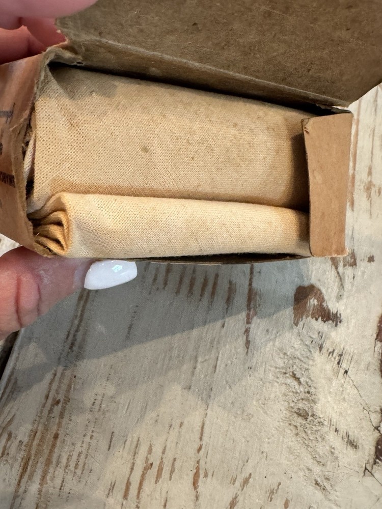 Vintage Esmarch triangular bandage Johnson & Johnson Open Box Unused Item ￼