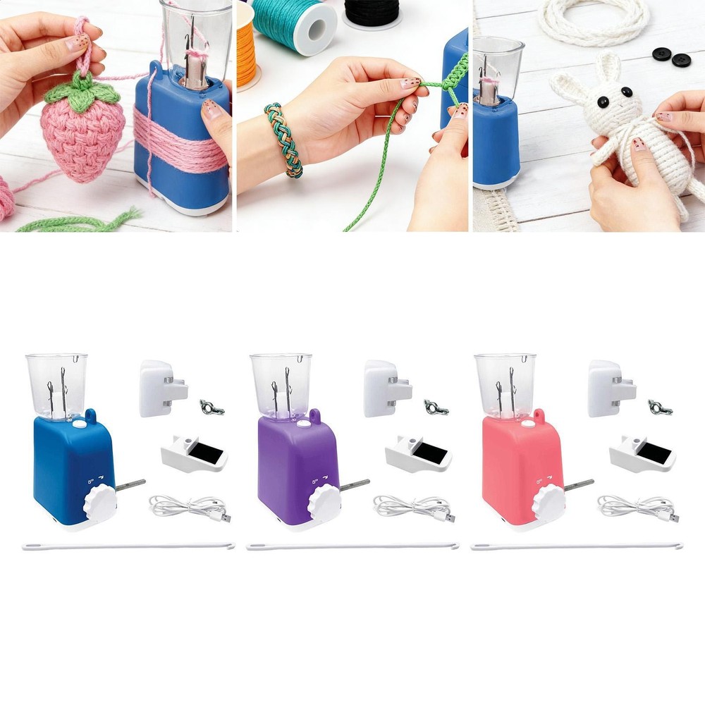 Electric Knitting Machine for Crochet,Weaving Tool Home Practical Automatic