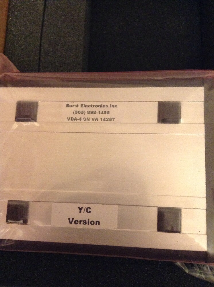 NEW BURST ELECTRONICS VDA-4YC Video DA Four Output Video Distribution Amplifier
