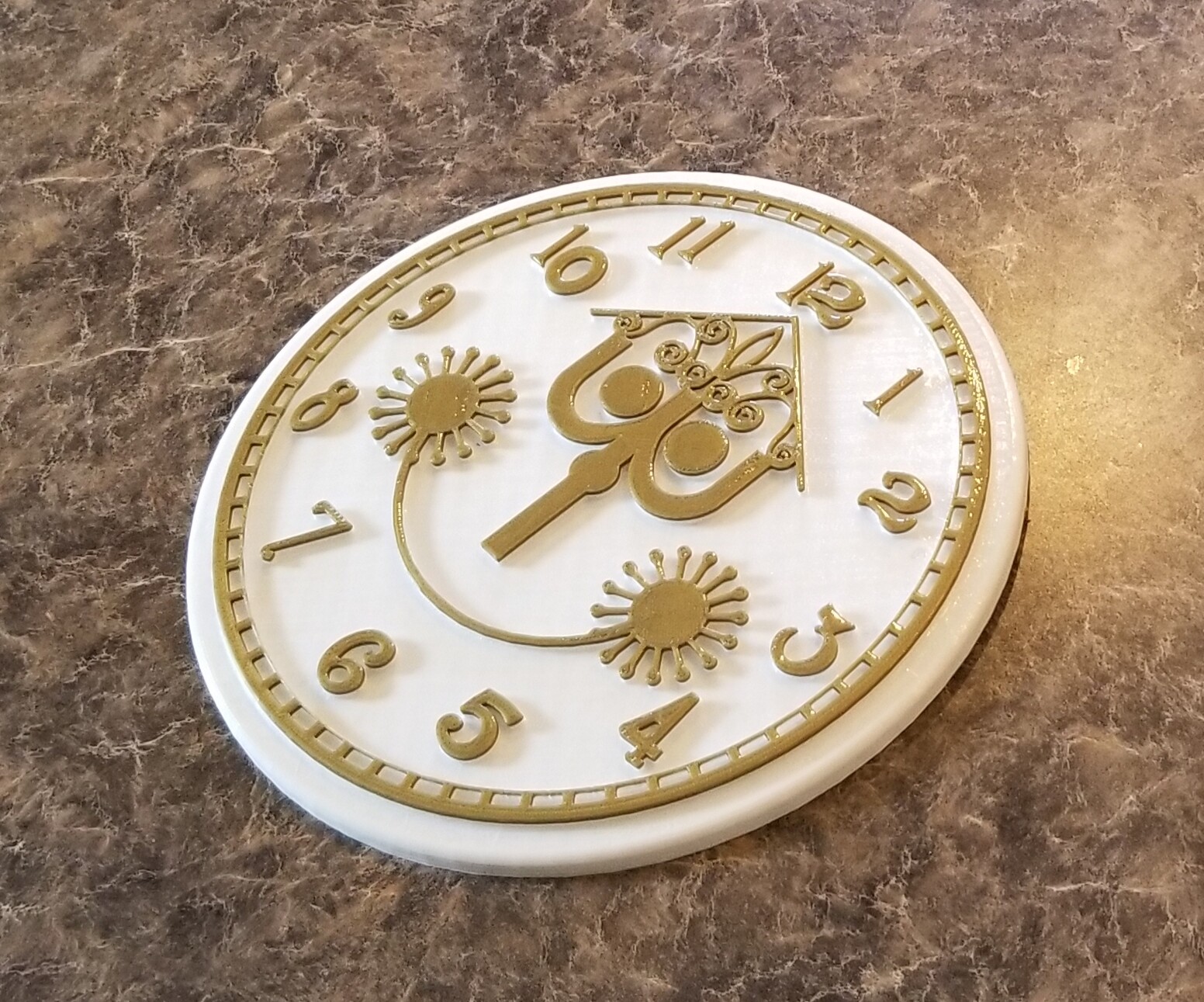 9" It's a Small World Clock Face Inspired Sign (Disney World Inspired Prop)