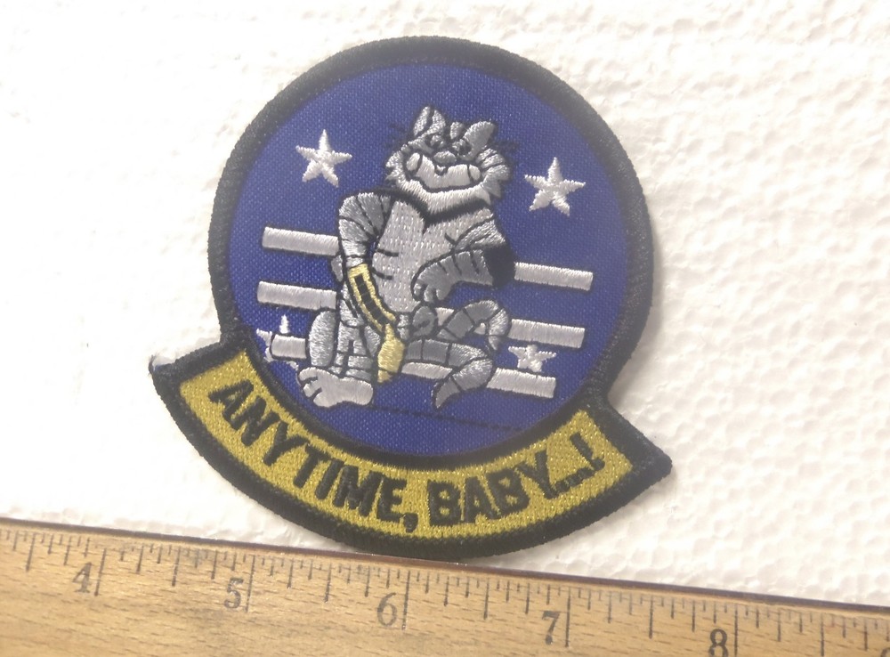 US Navy - Tomcat Anytime, Baby...! Embroidered Patch
