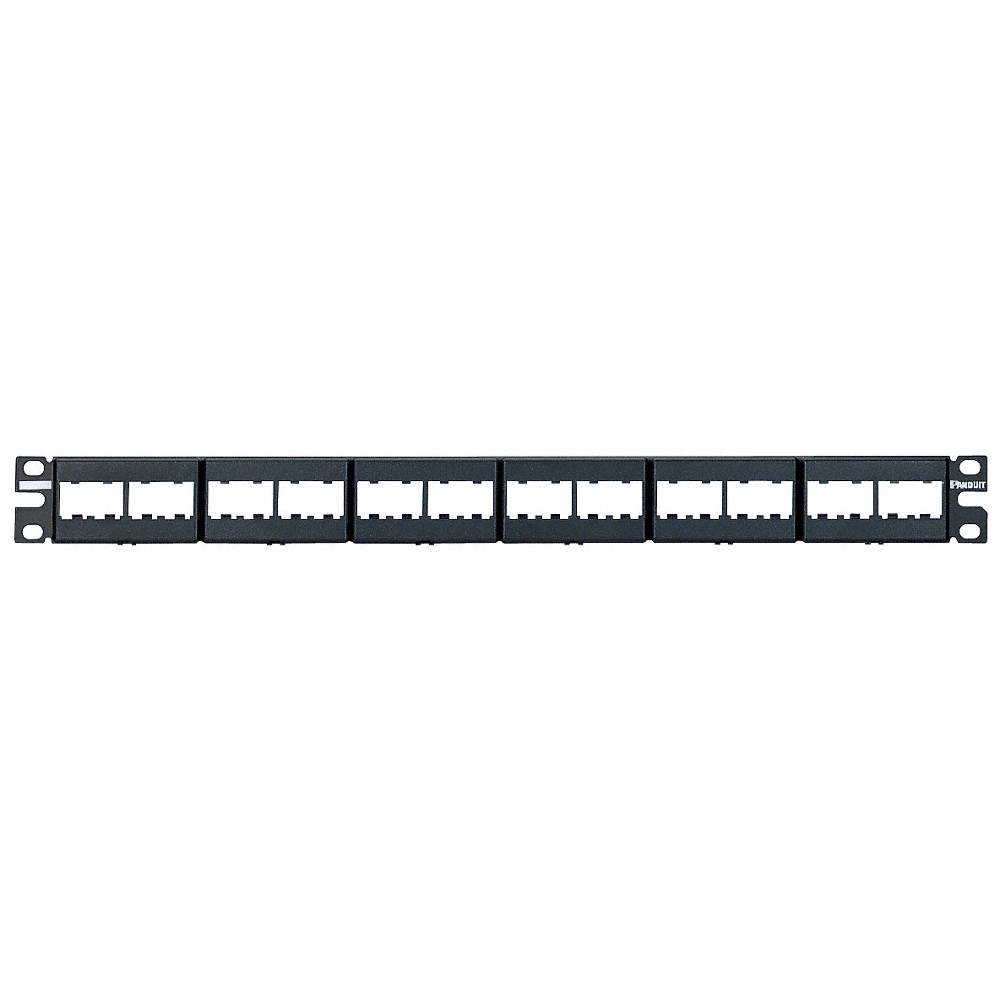 PANDUIT CPP24WBLY Patch Panel,Mini-Com,Rack Mt,24 Port 5ZVX9