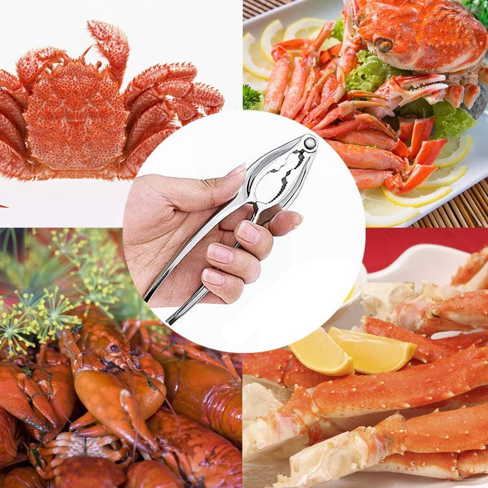 Seafood Crackers Tools Nutcrackers tools, Crab Nut Lobster Silver