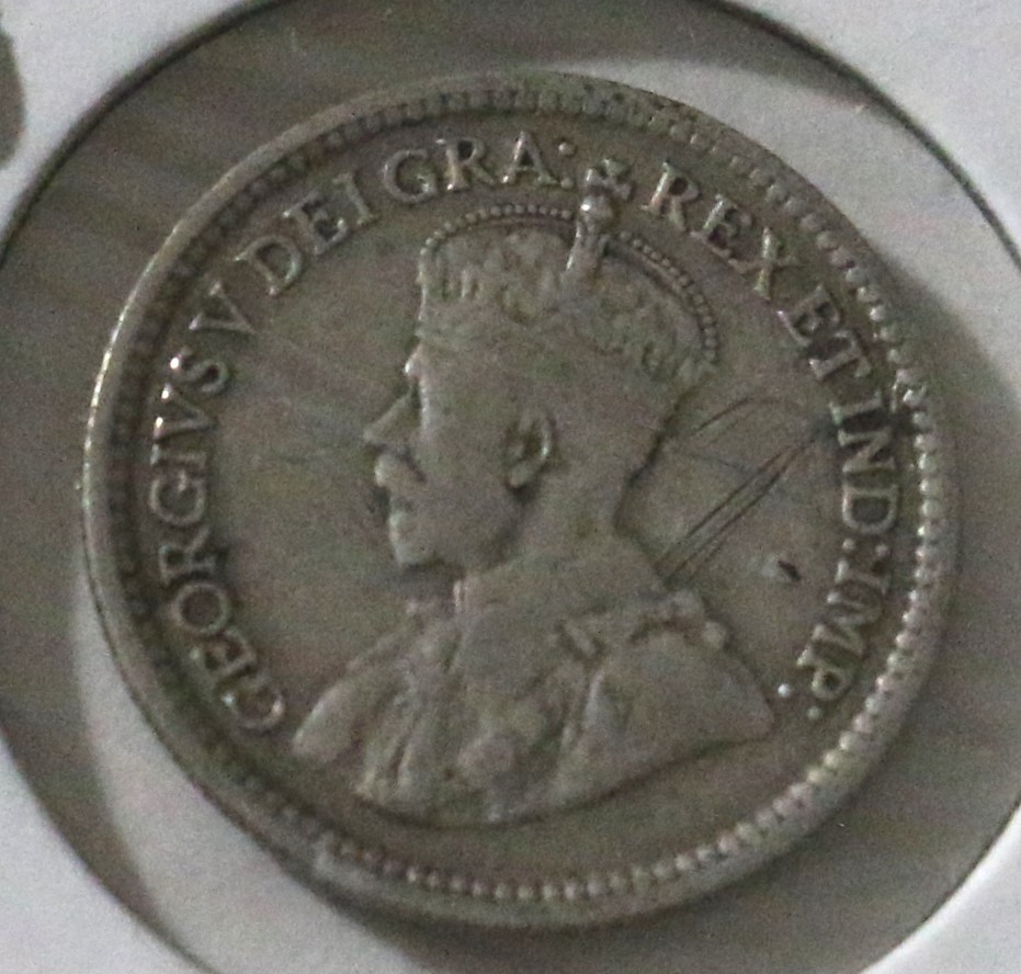 .925 Silver Newfoundland Canada - 5 Cent 1912 - Mint Error