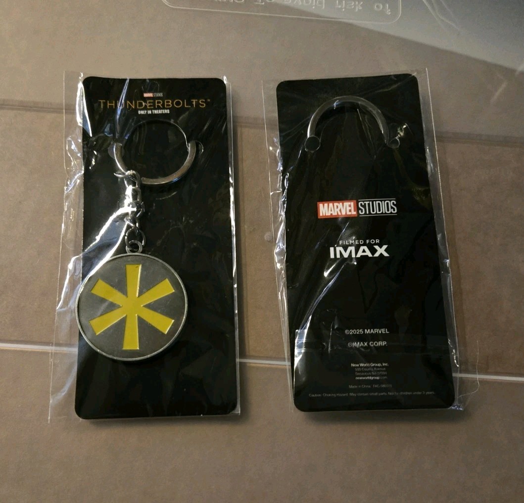2x Thunderbolts (2025) Keychain IMAX Opening Night Fan Event (05/01/2025) New