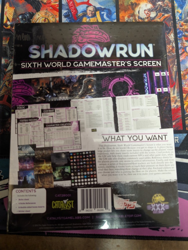 Shadowrun Rpg Gm Screen sealed New