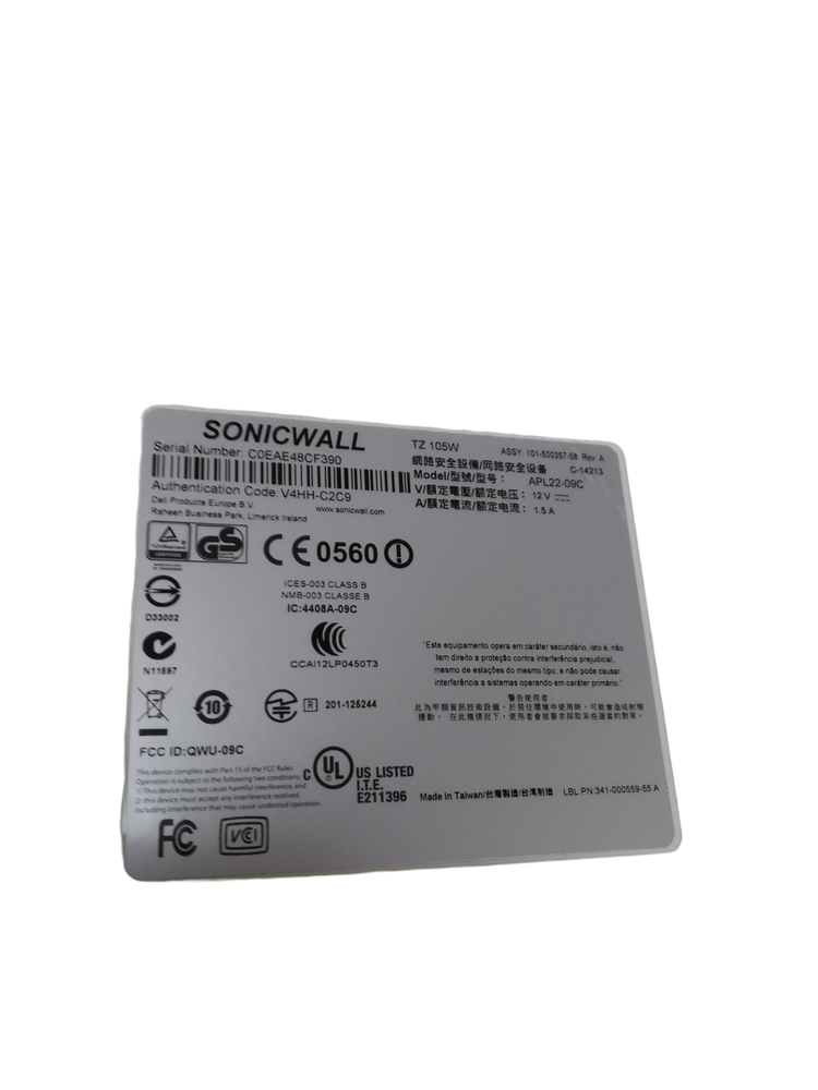 Sonicwall TZ105 Wireless-N (APL22-09C) Security Firewall