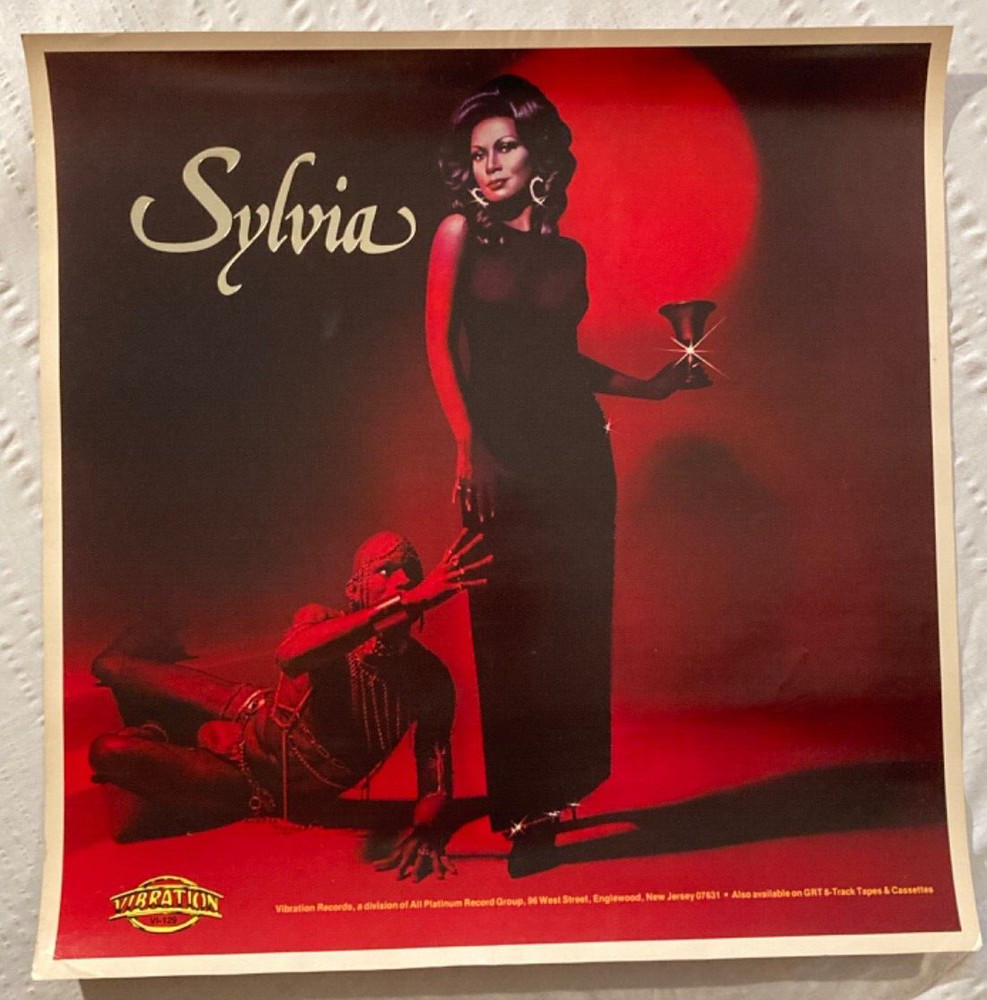 Sylvia Robinson 1976 Promo Poster Vibration Records Soul Funk Silver Foil
