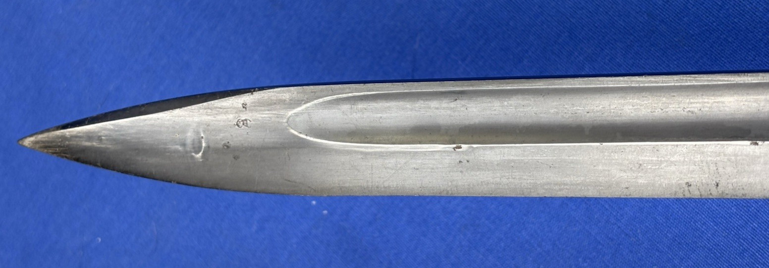 Vintage 1940 German WWII E. Pack & Sohn Bayonet & Scabbard Matching Number Frog