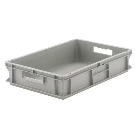 Ssi Schaefer Ef6420.Gy1 Solid & Stackable Straight Wall Storage Container, 22.1