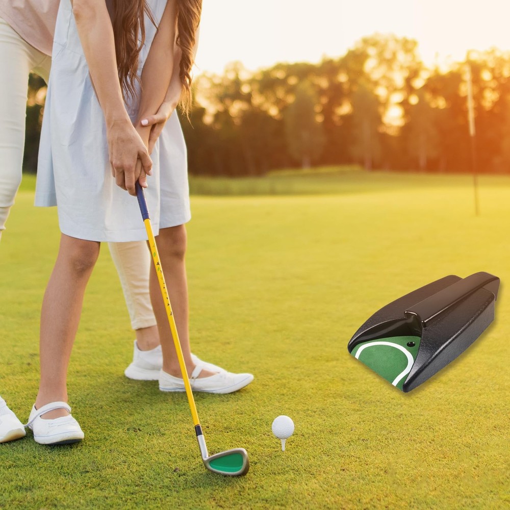 Golf Ball Return Putting Unit Automatic Indoor Battery-Powered Practice Machine