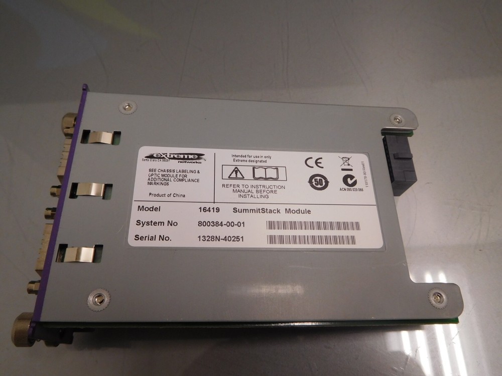 Extreme Networks Summit SummitStack 16419 2-Port Stacking Interface Module