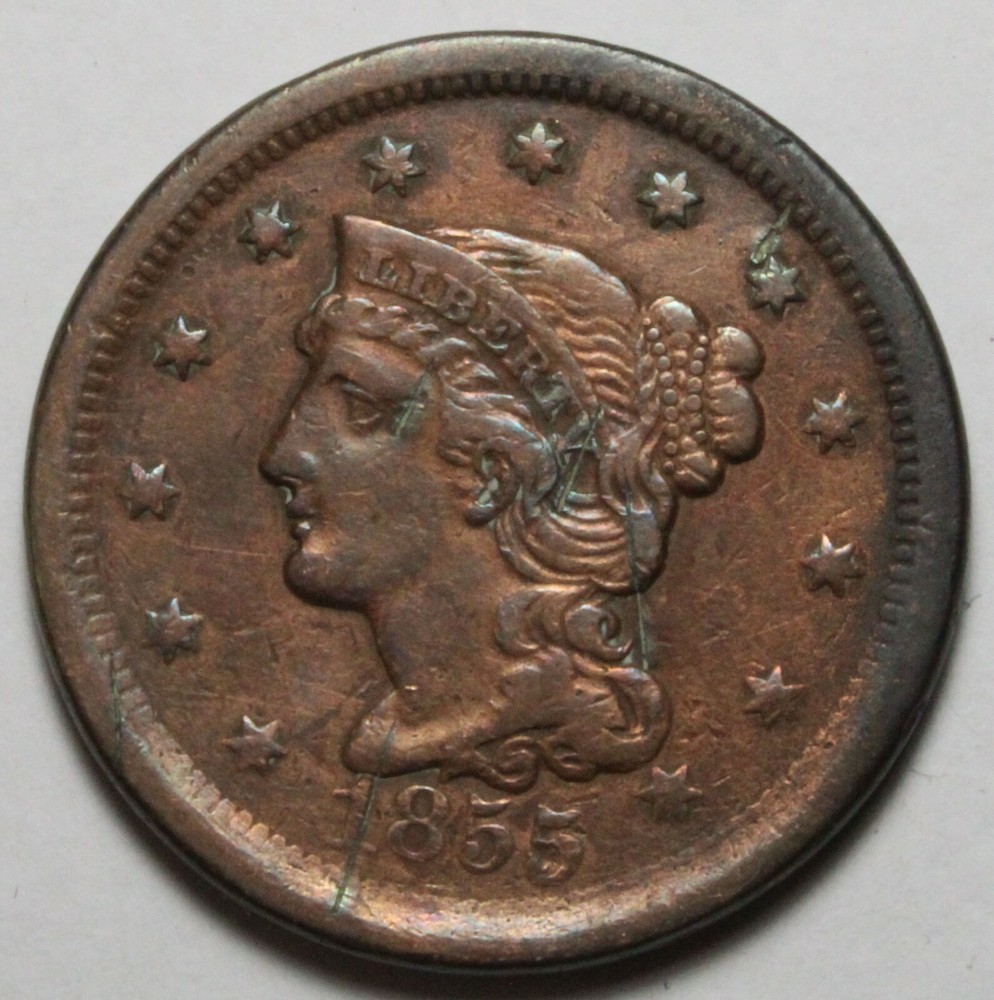 1855 Large Cent WB840