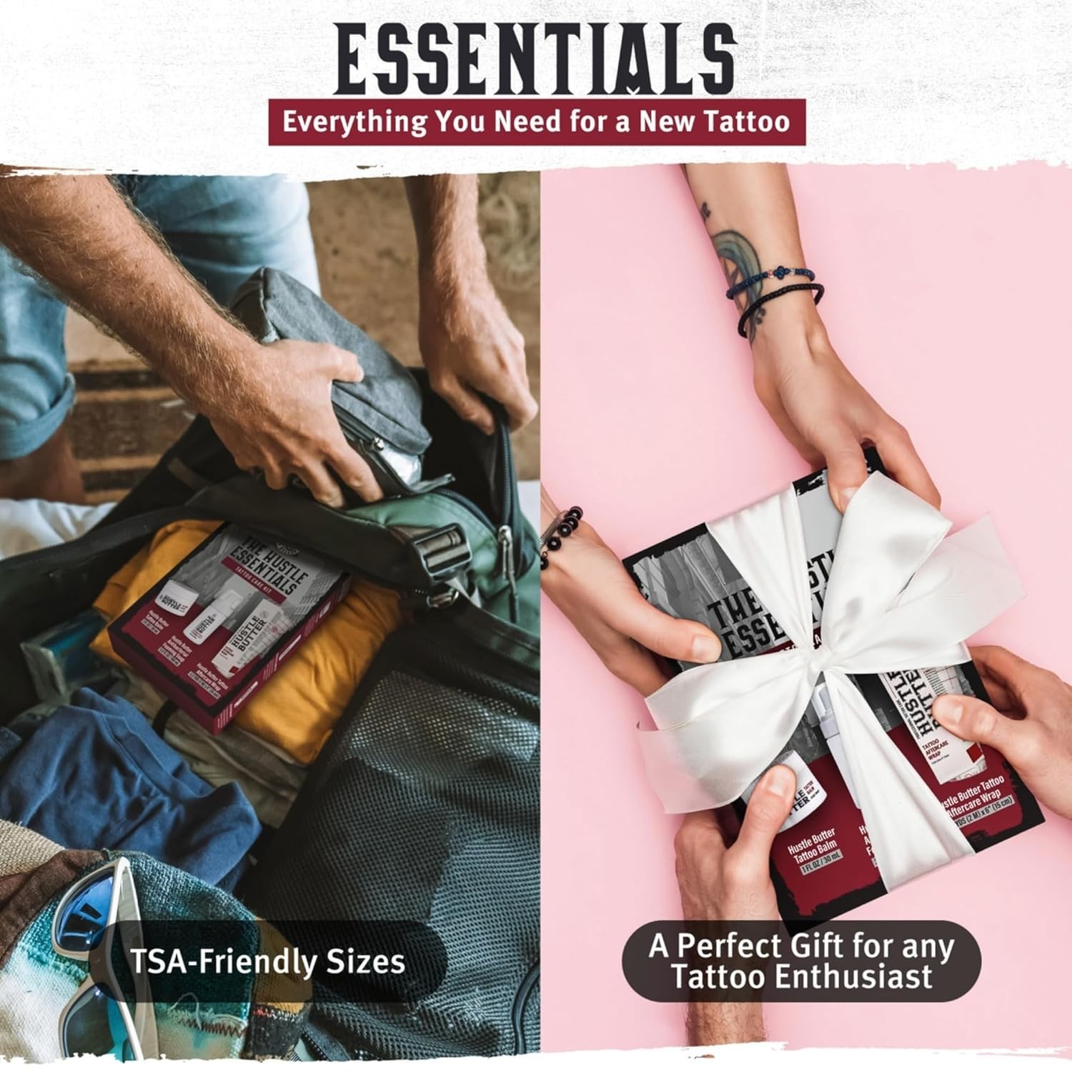 The Hustle Essentials - Tattoo Care Kit - Butter Balm, Antibac Soap, & Wrap