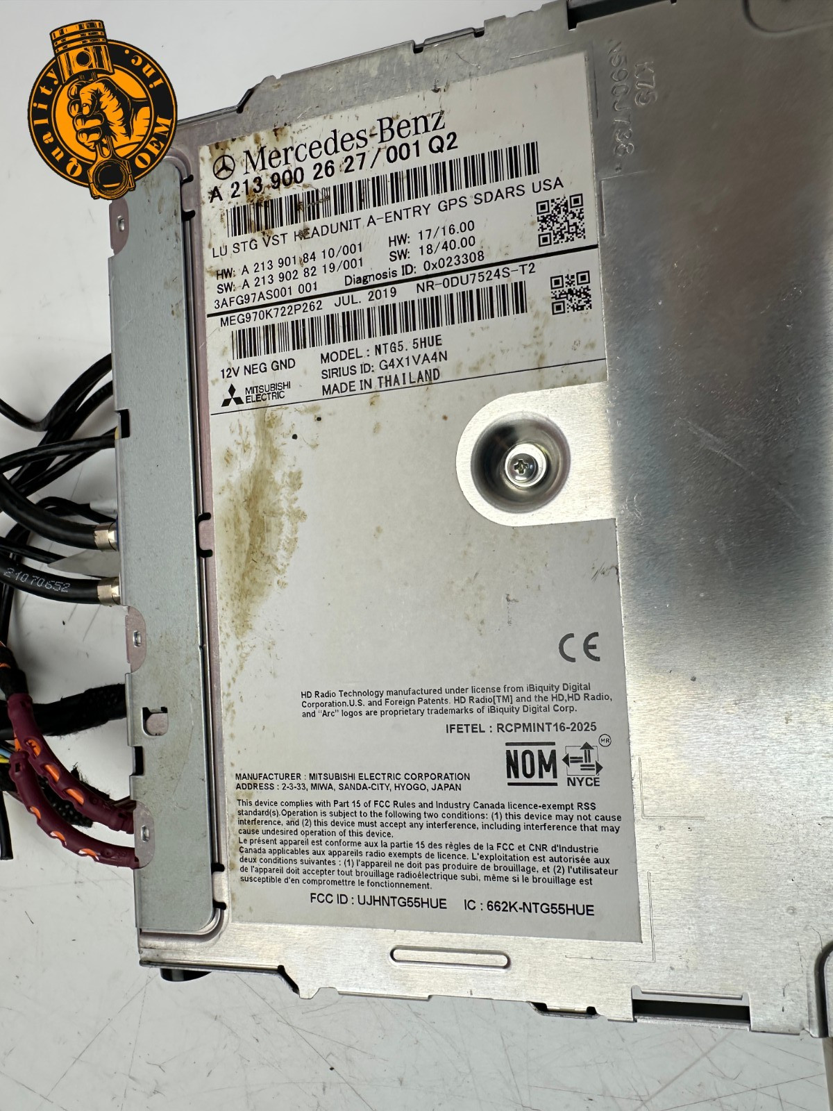 2019-2025 MERCEDES AMG GT C E COMMAND RADIO HEAD UNIT PLAYER RECEIVER OEM 40k