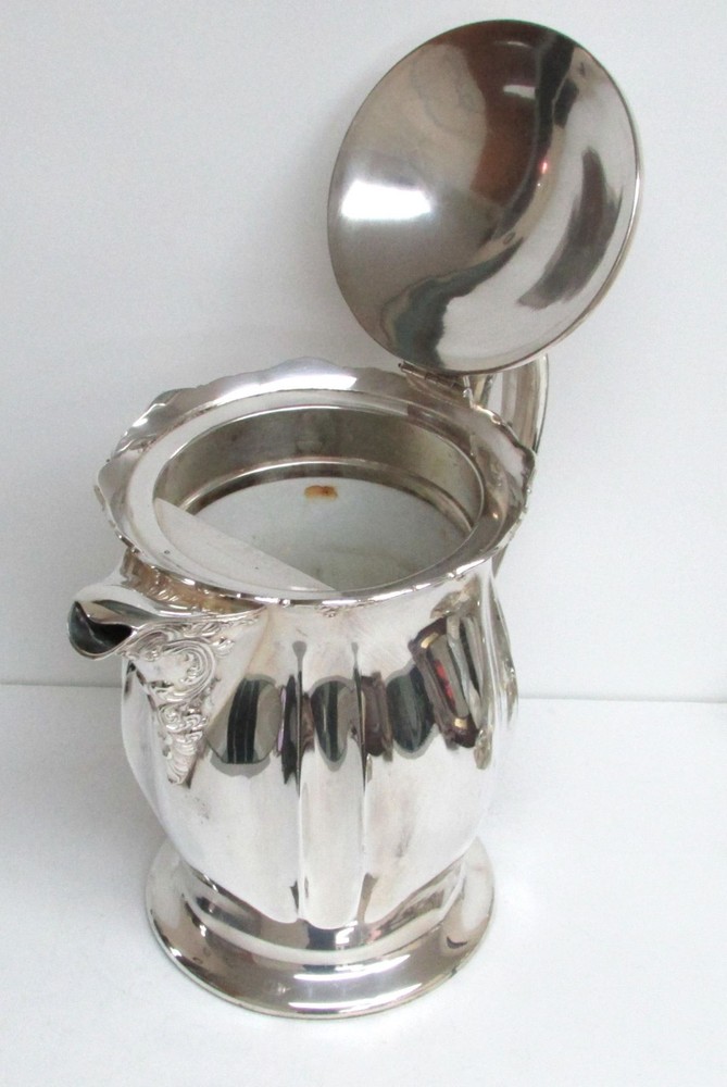 FABULOUS OLD 1860's SILVER PLATE MASSIVE LEMONADE PITCHER POUR