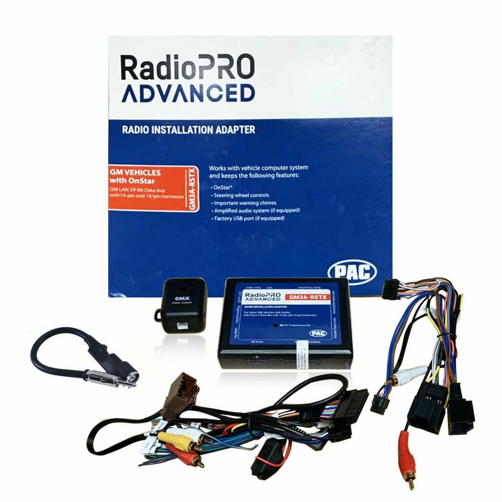 PAC GM3A-RSTX RadioPRO Advanced Stereo Interface for GM Retains Bose SWC Onstar