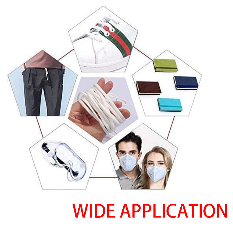 1/8 Inch,1/4 Inch Elastic Band Cord Sewing Trim | For DIY Mask Sewing and Craft