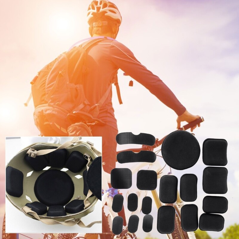 19Pcs Inner Protective Pads Replacement Pad Cushion Mat Set for Helmets