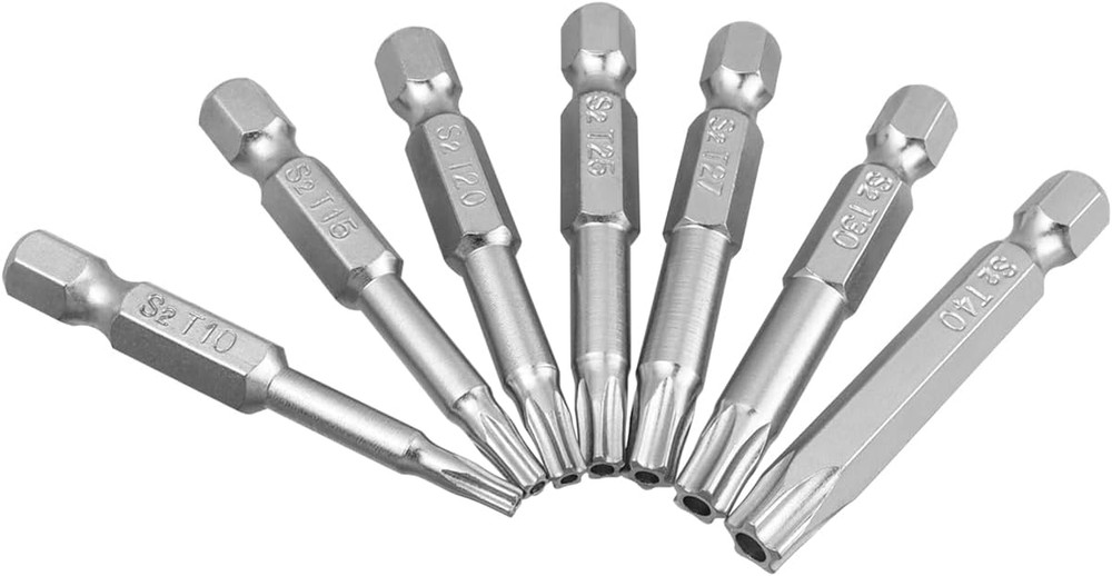 14Pcs 5 Point Torx Security Bits Magnetic 5 Point Star Tamper Proof Bit Set 1/4"