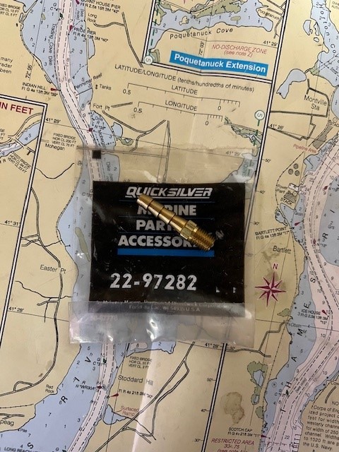 Quicksilver #22-97282 Connector Carburetor.
