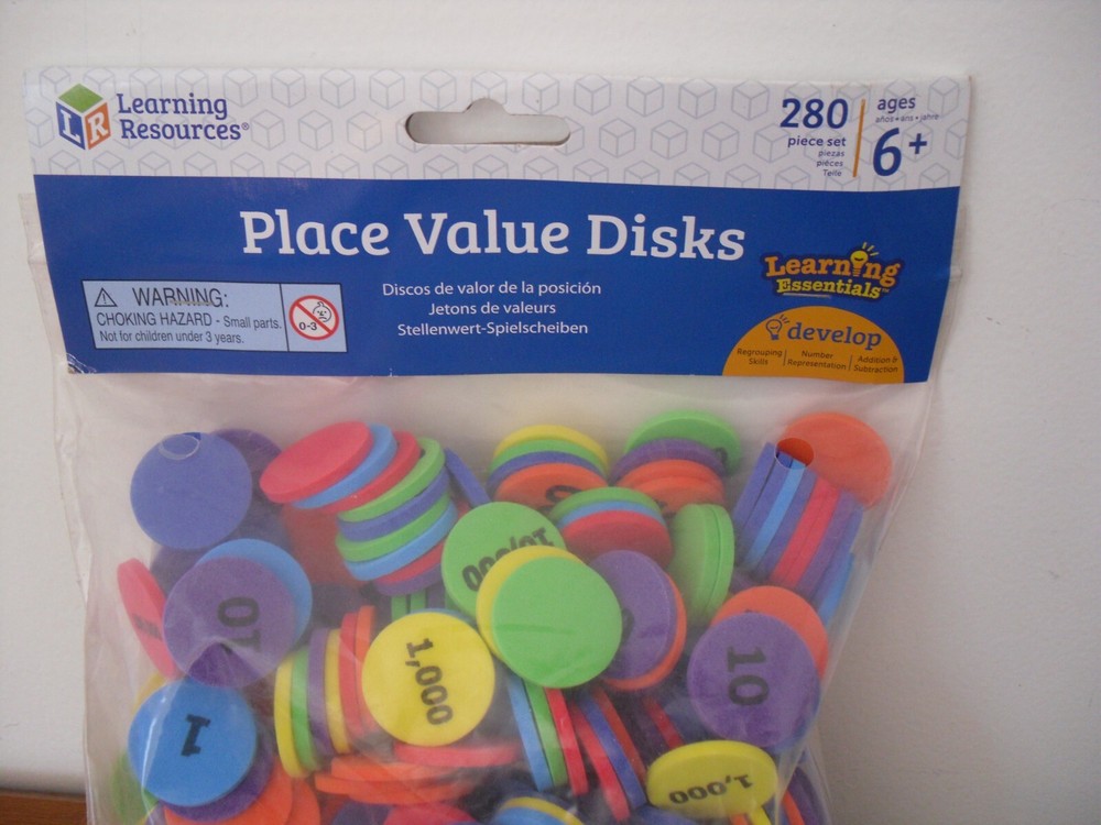 Learning Resources Place Value Disks Counting, Adding & Subtracting Set