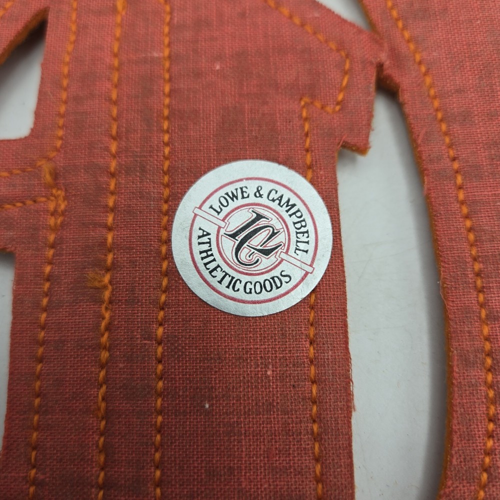 Large Vintage Letterman Varsity Patch | Orange | Lowe & Campbell
