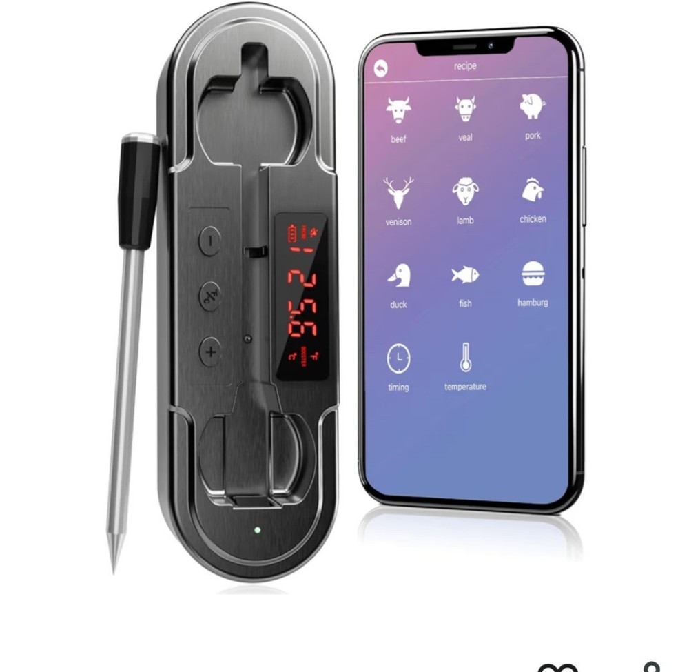 Trefoiled Smart Bluetooth Wireless Meat Thermometer Description Has All Features